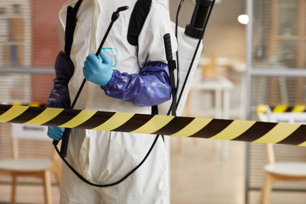 Professional Biohazard technician working in Bowler, WI
